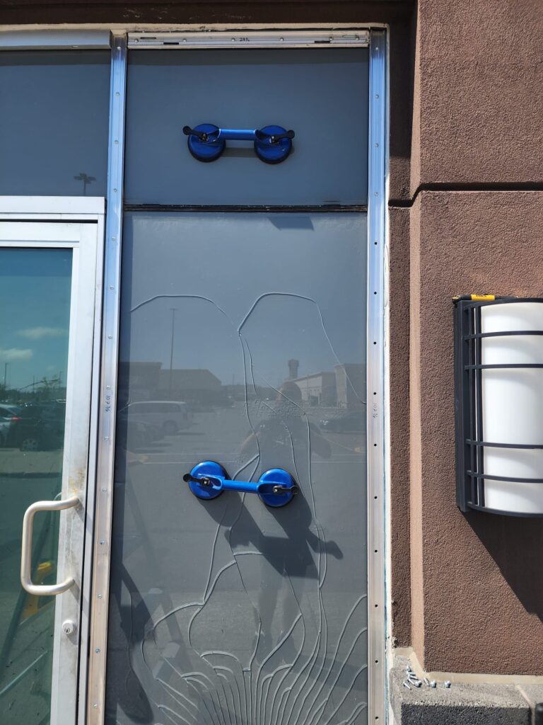 glass door